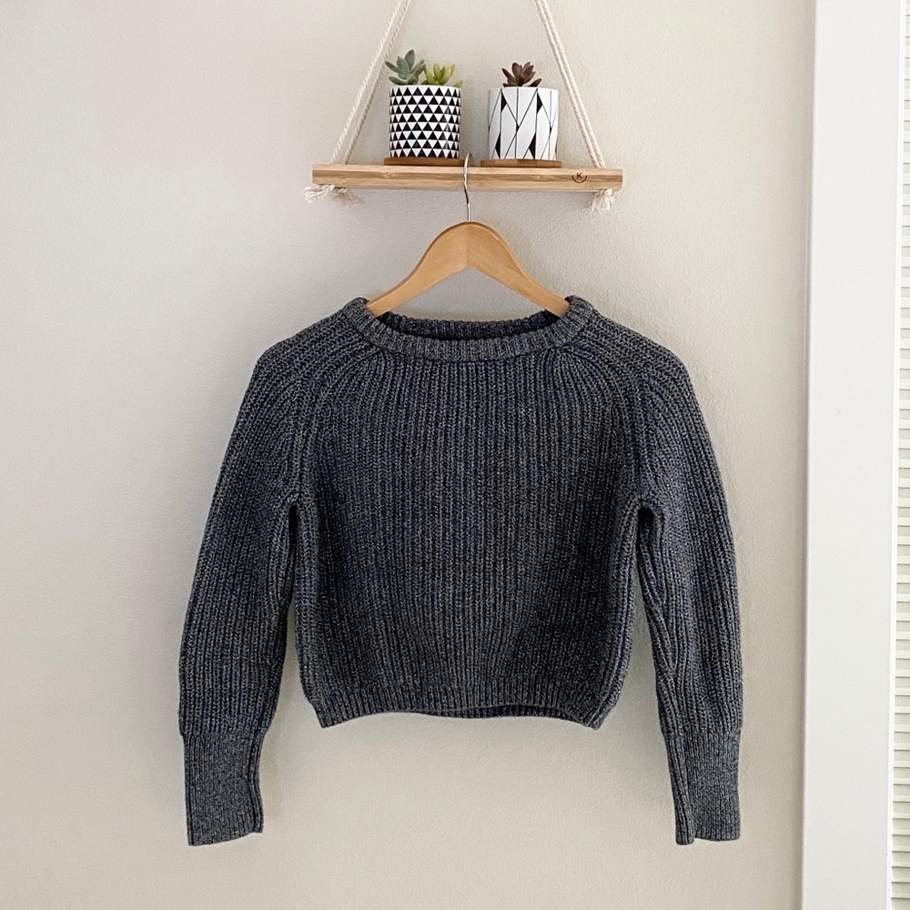 American Apparel Cropped Cotton Sweater